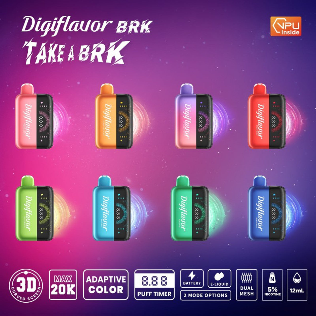 Geek Bar Digi Flavor BRK Pod (Pod Only - Battery Sold Separately)