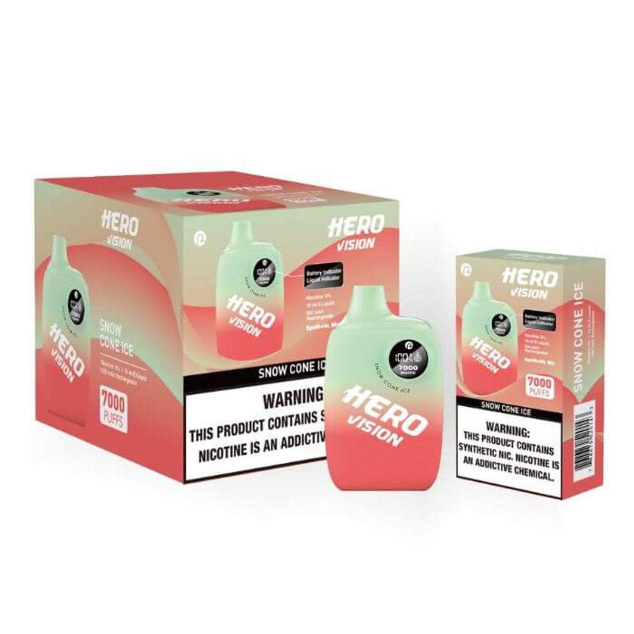 HERO VISION DISPOSABLE VAPE 7000 PUFFS